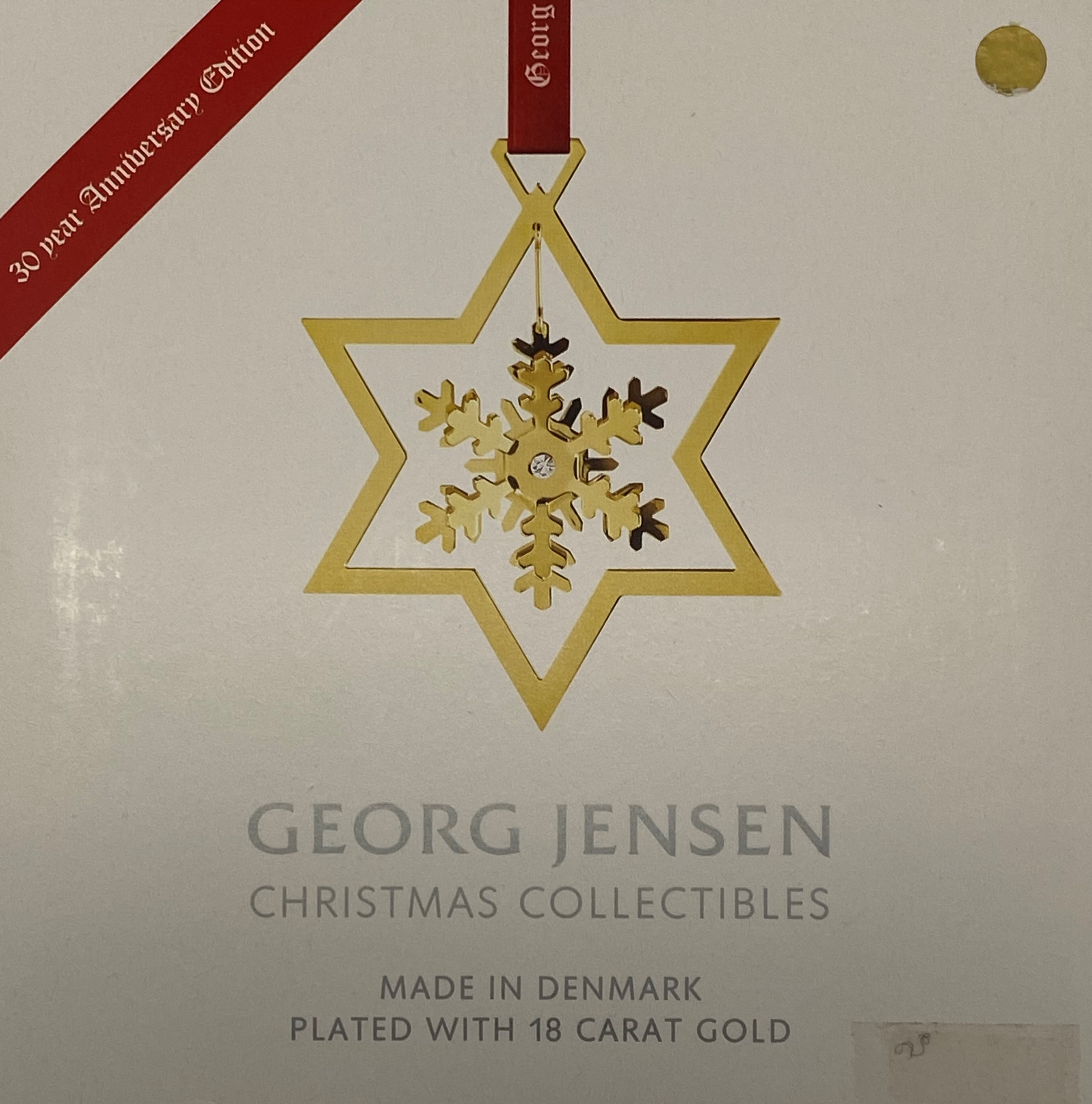 Georg Jensen Jahresmobile Schneeflocke, Jubiläum 30 Jahre